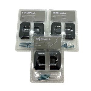 IKEA Berghalla Handles Black 2 Pack New In Package (Lot of 3) 56mm 2 3/16 Door